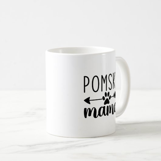 Mug Pomsky Mama Funny Pomsky Chien Maman (Devant droit)