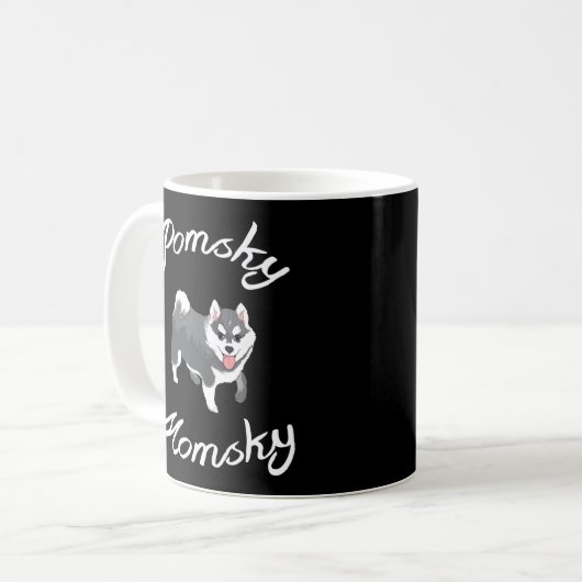 Mug Pomsky Momsky Pet Pomsky Maman (Devant gauche)