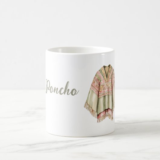 Mug Poncho Rose Avocat Menthe (Centre)