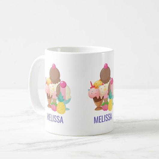 Mug Poncs de crème glacée avec arrosages (Devant gauche)