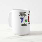 Mug Ponctuation Marques Anglais Enseignant Étudiant (Devant gauche)