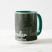 Mug Ponder His Creation | Serene Forest Islamic Reflec (Devant droit)