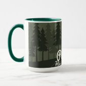 Mug Ponder His Creation | Serene Forest Islamic Reflec (Gauche)