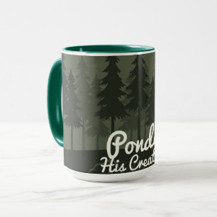 Mug Ponderer Sa Création Réflexion islamique en forê