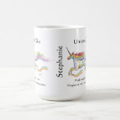 Mug Poney drôle d'arc-en-ciel mignon de cheval de (Centre)