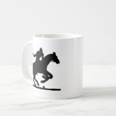 Mug Poneys britanniques de silhouette de joueur de (Devant gauche)