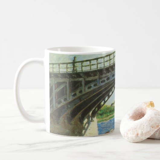 Mug Pont à Argenteuil par Gustave Caillebotte (Avec donut)