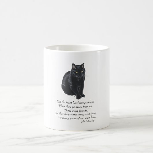 Mug Pont arc-en-ciel de chat noir (Centre)