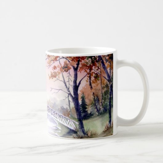 Mug Pont Arché Nouvelle-Angleterre aquarelle peinture (Droite)