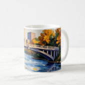Mug Pont blanc d'Indianapolis sur la rivière White (Devant droit)