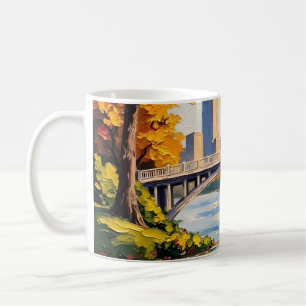 Mug Pont blanc d'Indianapolis sur la rivière White