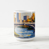 Mug Pont blanc d'Indianapolis sur la rivière White (Centre)