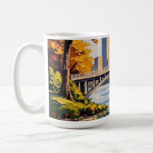 Mug Pont blanc d'Indianapolis sur la rivière White