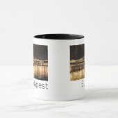 Mug Pont Chaîne Budapest Hongrie Retro Nuit Vintage (Centre)