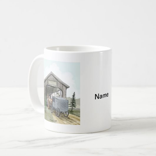 Mug Pont couvert Amish (Devant gauche)