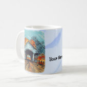 Mug Pont couvert d'automne (Devant gauche)