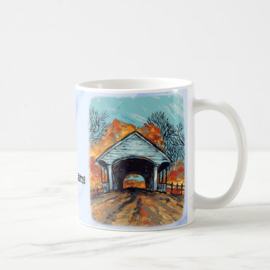 Mug Pont couvert d'automne (Droite)