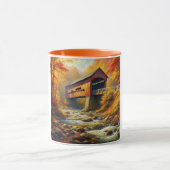 Mug pont couvert d'automne classique (Centre)