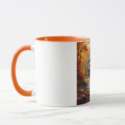 Mug pont couvert d'automne classique (Gauche)