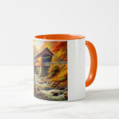 Mug pont couvert d'automne classique (Devant droit)