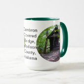 Mug Pont couvert de Cambron, Comté de Madison, Alabama (Devant droit)