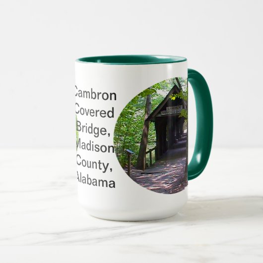 Mug Pont couvert de Cambron, Comté de Madison, Alabama (Devant droit)