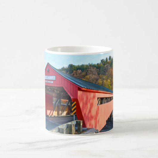 Mug Pont couvert de Taftsville, comté de Windsor, Verm (Centre)