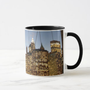 Mug Pont de Brooklyn au crépuscule avec la skyline de
