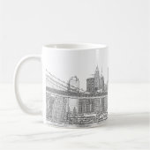 Mug Pont de Brooklyn et horizon de Manhattan (Gauche)
