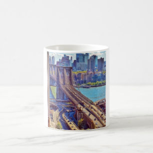 Mug Pont de Brooklyn New York City Skyline décoration