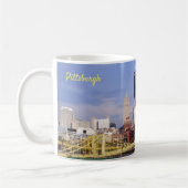 Mug Pont de Clemente de rivière d'Allegheny d'horizon (Gauche)