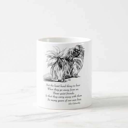 Mug Pont de l'Arc-en-Ciel du Chien Pékinois (Centre)