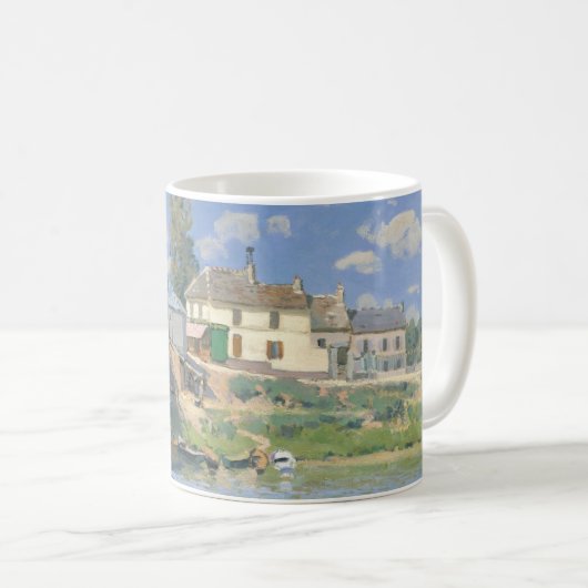 Mug Pont de Villeneu par Sisley Impressionist Paint (Devant droit)