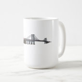 Mug Pont de Williamsburg : modèle 3D : (Devant droit)