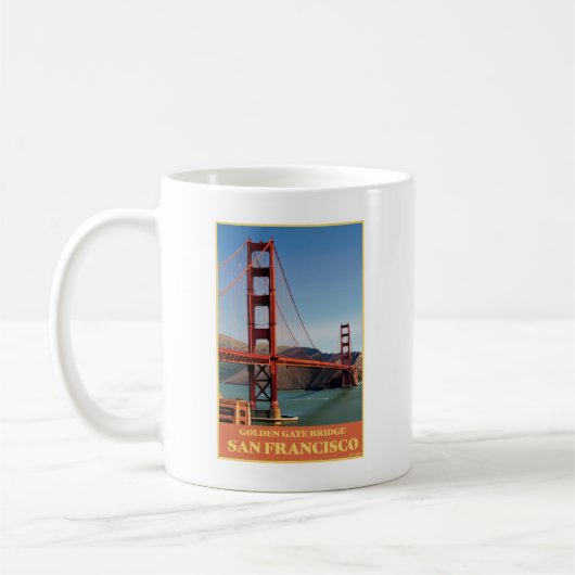 Mug Pont du Golden Gate de San Francisco (Gauche)