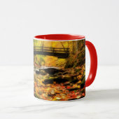 Mug Pont en bois et crique dans l'automne (Devant droit)