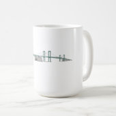 Mug Pont en mémorial de Delaware : modèle 3D : (Devant droit)