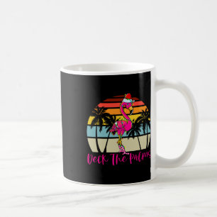 Mug Pont Les Palmiers Flamant rose de Noël Palmier Tro