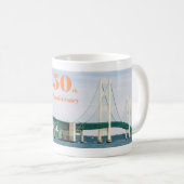 Mug Pont Mackinac 50e anniversaire (Devant droit)