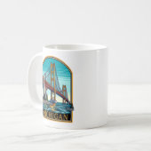 Mug Pont Mackinaw Michigan (Devant gauche)