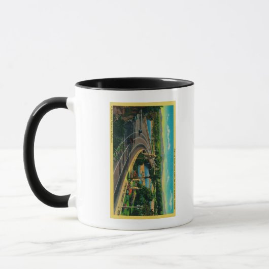 Mug Pont routier sur la rivière Père Noël Ana (Gauche)