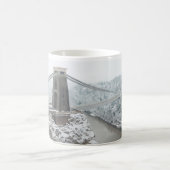 Mug Pont suspendu de Bristol Clifton en hiver (Centre)