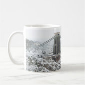 Mug Pont suspendu de Bristol Clifton en hiver (Gauche)