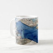 Mug Pont transbordeur de Middlesborough (Devant gauche)