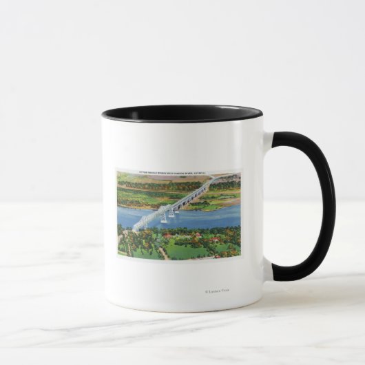 Mug Pont Van Winkle au-dessus de la rivière Hudson (Droite)