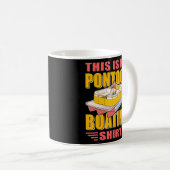 Mug Pontoon Bateau Capitaine Pontooning Pont nautique  (Devant droit)