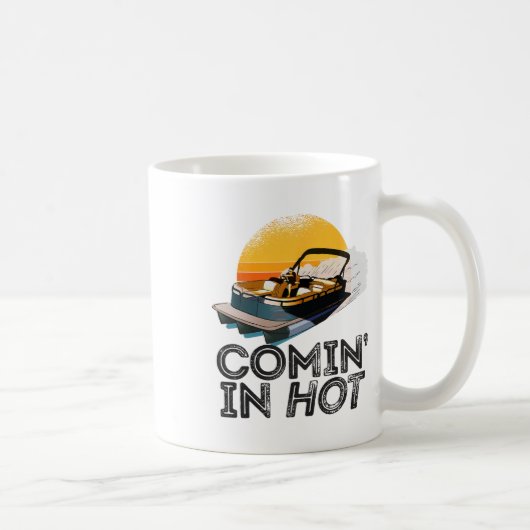 Mug Pontoon Bateau Venir Dans Hot Fundy Boating Lake P (Droite)