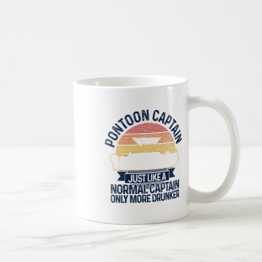 Mug Pontoon Boat Funny Cadeau (Droite)