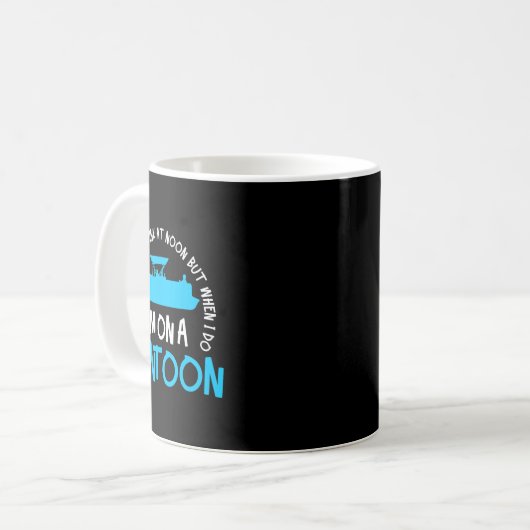 Mug Pontoon Captain Boating Lake Gift  (Devant gauche)