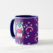 Mug Pony de licorne violette (Devant gauche)